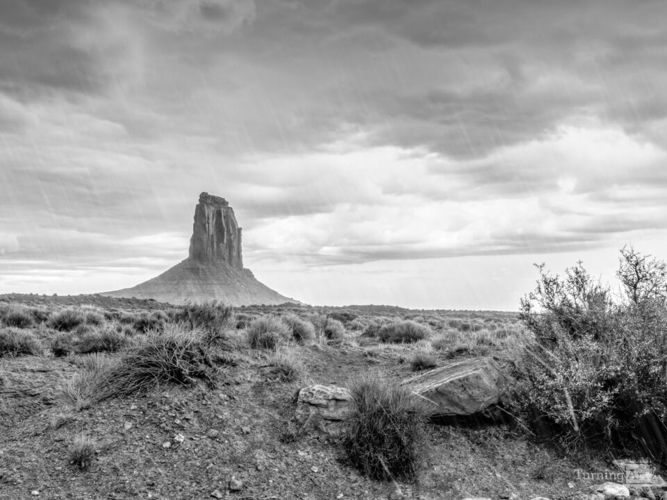 Hail And Sleet By East Mitten Grayscale