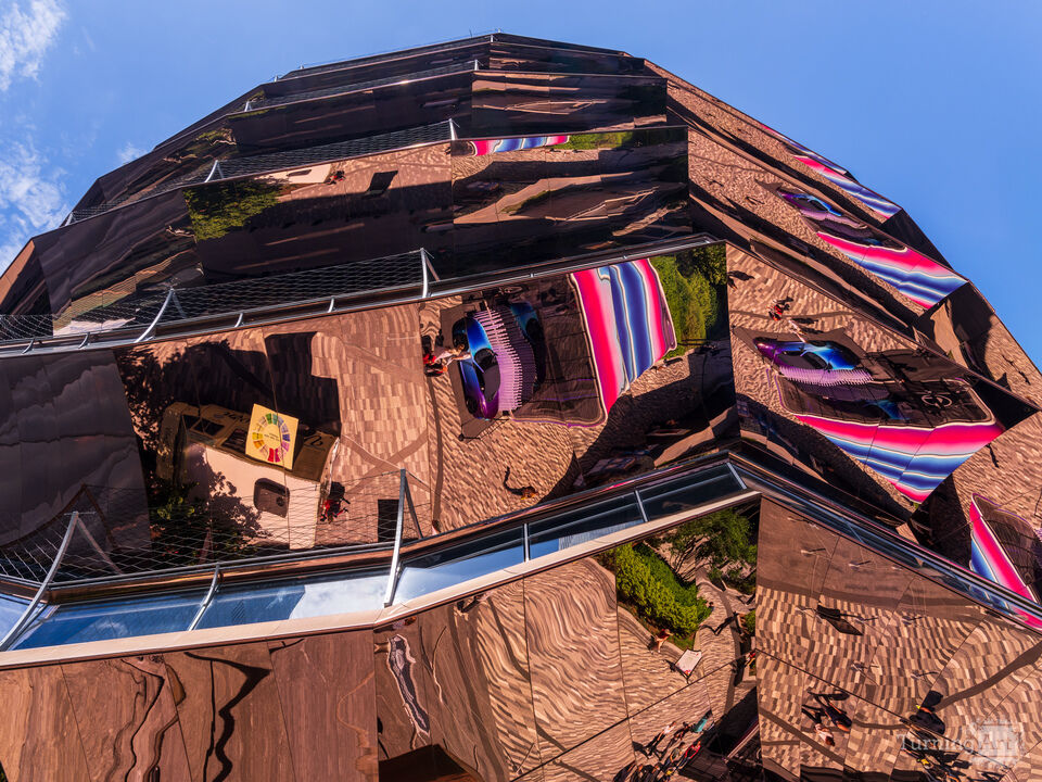 Complex jigsaw of life under The Vessel Manhattan