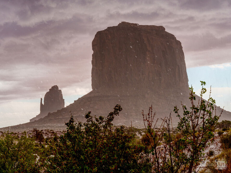 Monument Valley Spring Winter Mix Storm
