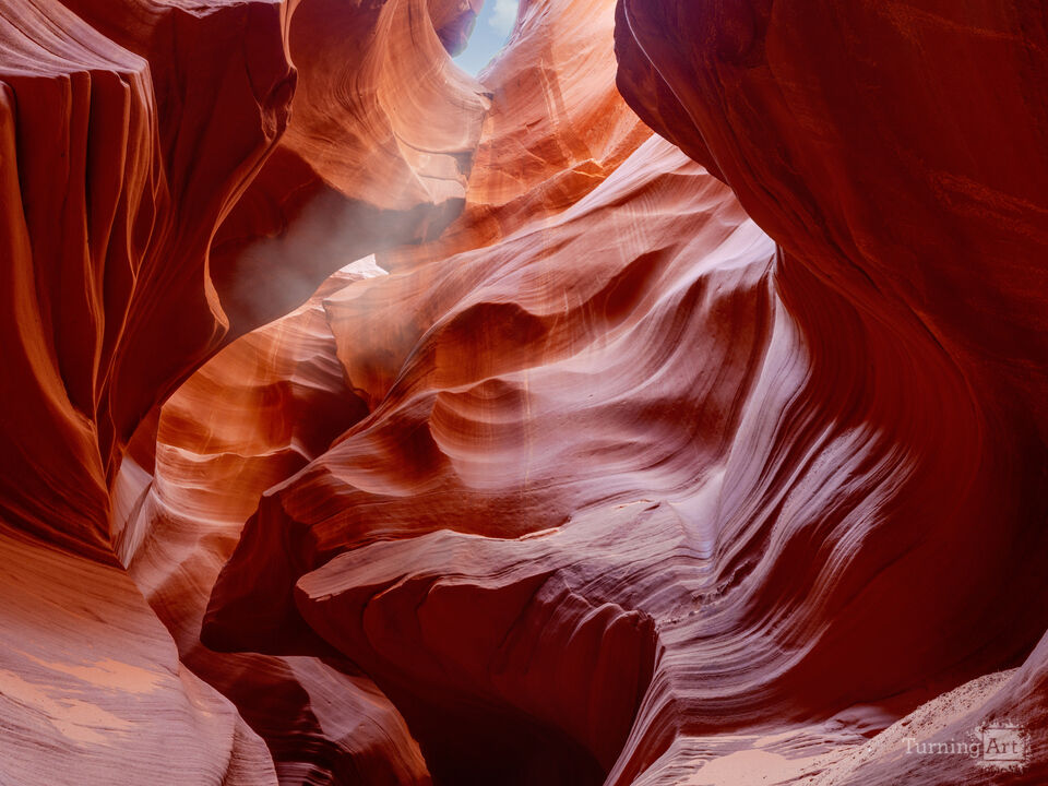 Falling Sand Plume Antelope Canyon