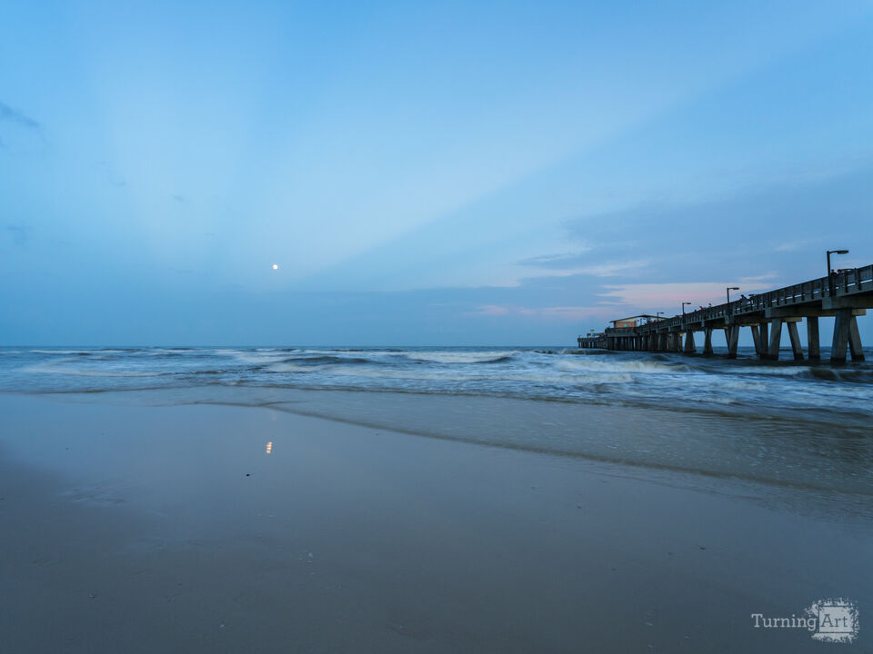 Waxing Moon Sunset Gulf Shores