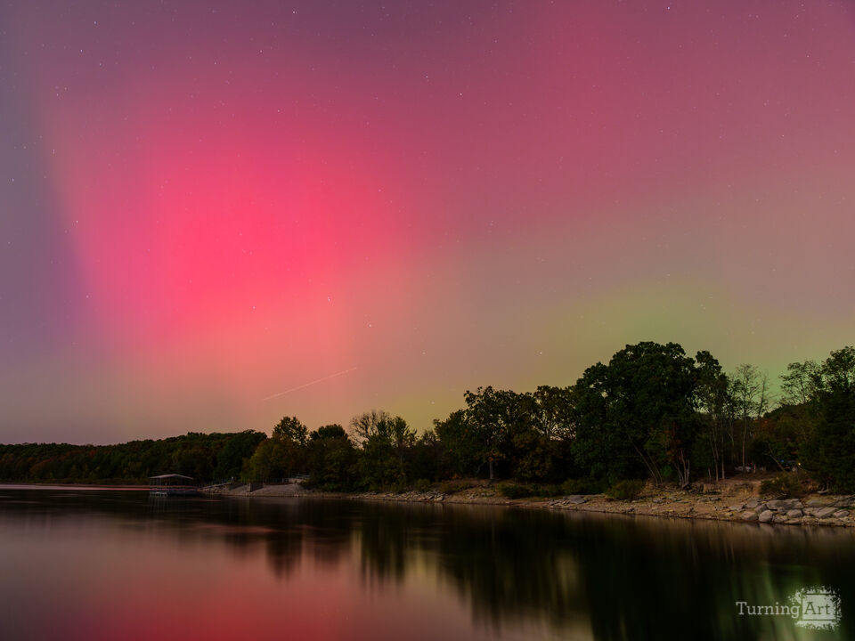 Dancing Aurora Reflections In Springfield