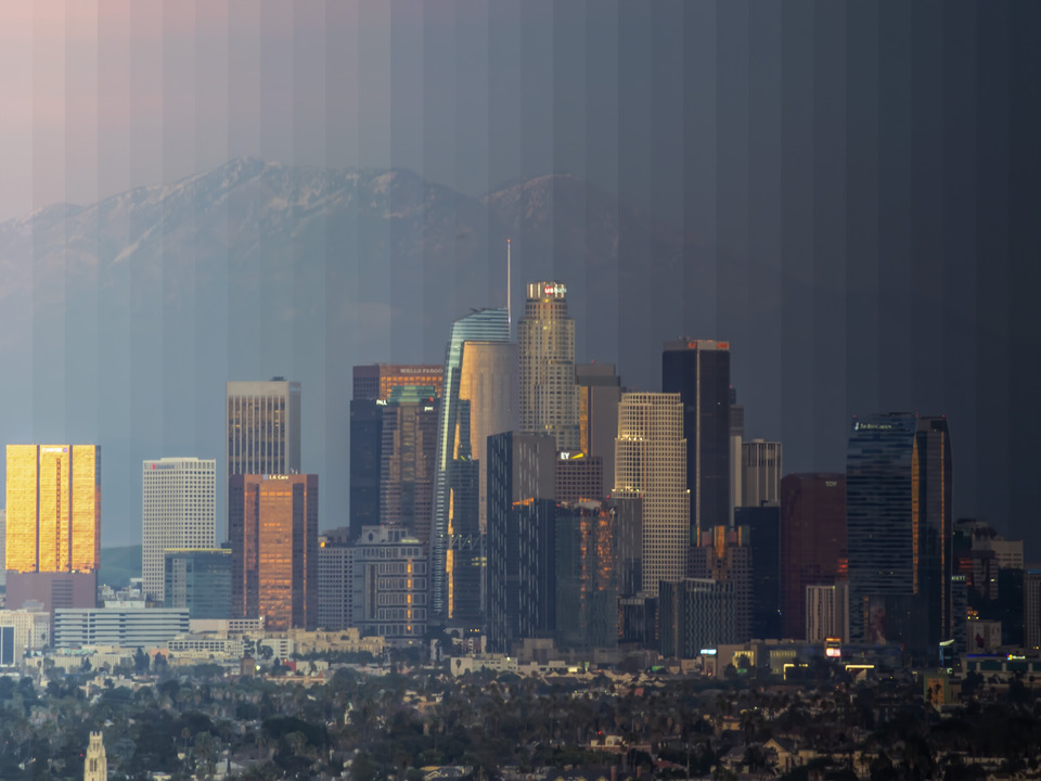  Time Slice Los Angeles Skyline, Los Angeles