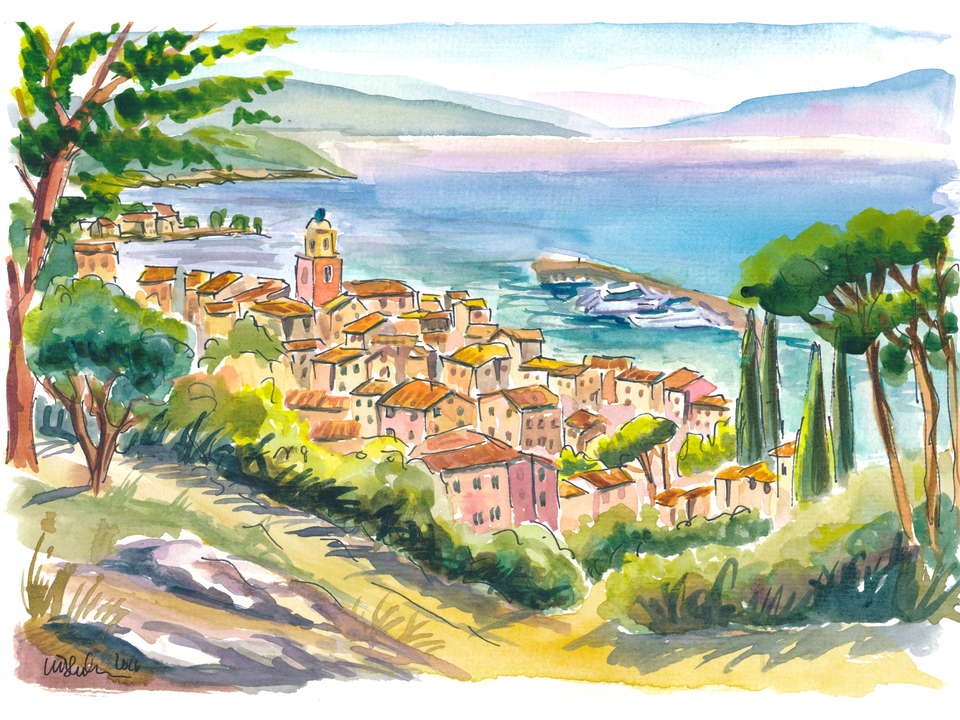 Saint-Tropez Sunlit Hills and Glamorous Riviera 