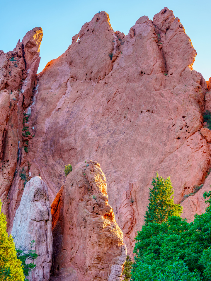 Below Kissing Camels Garden Of Gods
