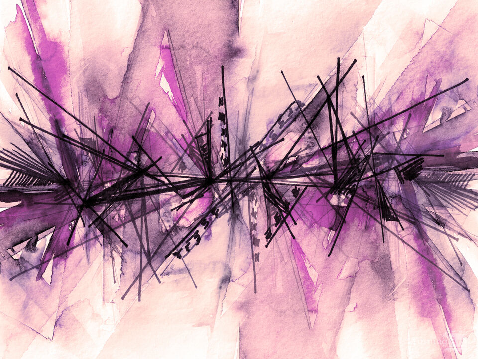 FINDING BALANCE 8 - ABSTRACT WATERCOLOR PAINTING