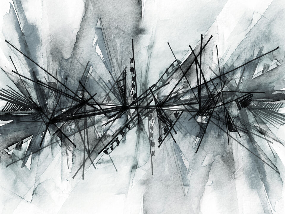 FINDING BALANCE 10 - ABSTRACT WATERCOLOR PAINTING