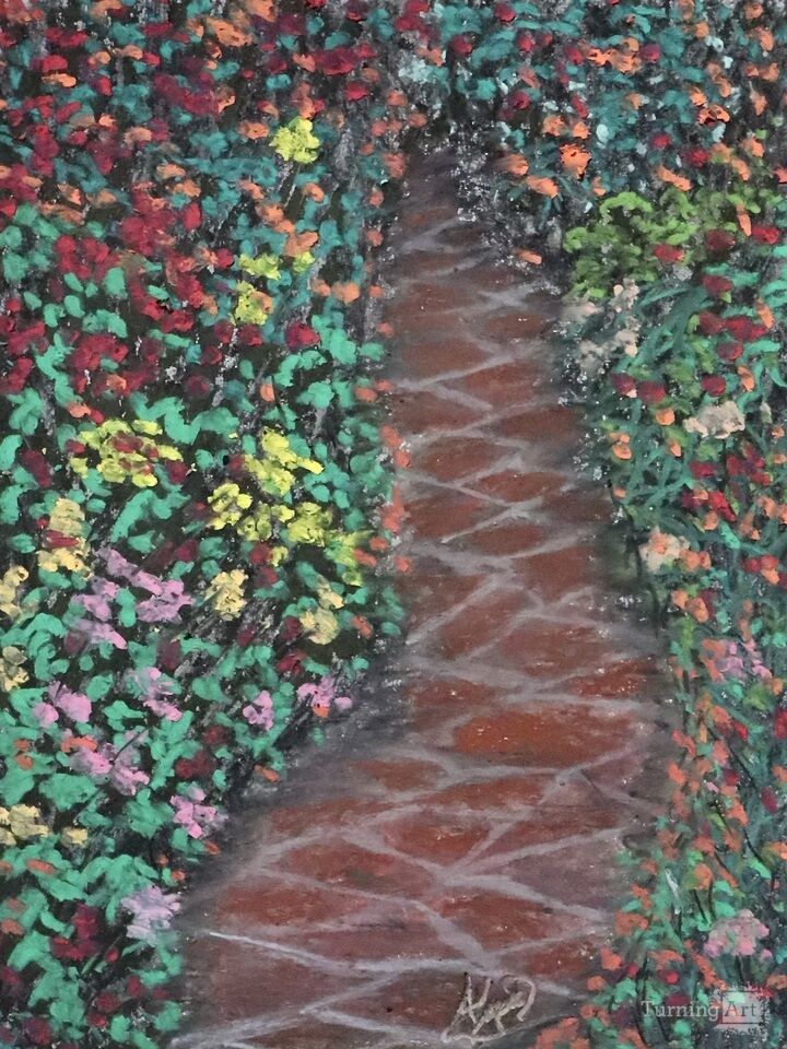 Path of flowers