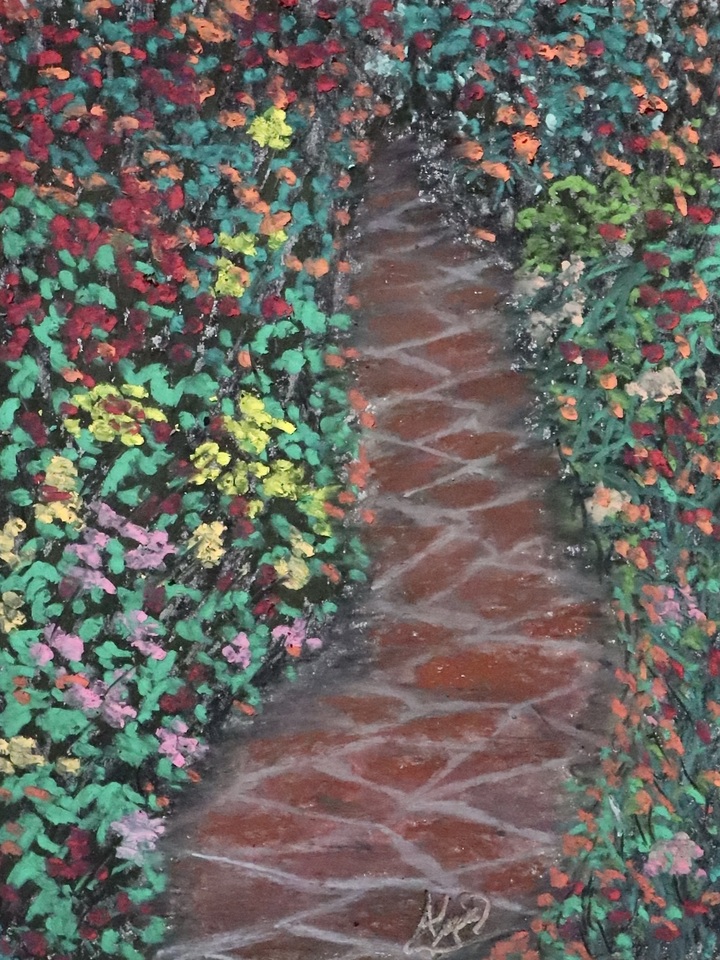 Path of flowers