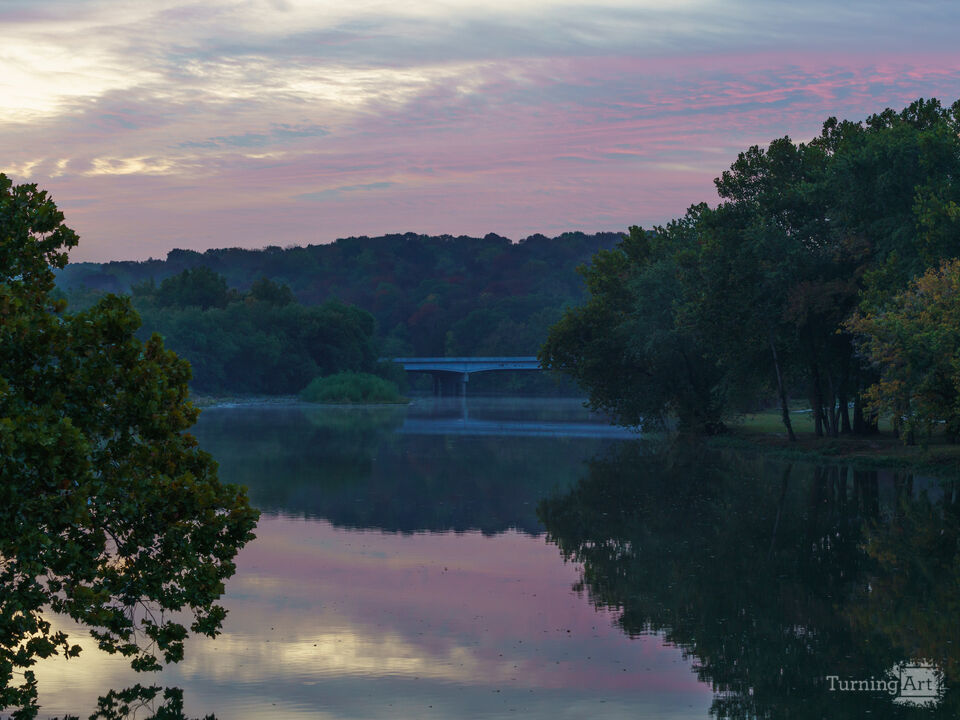 Reflections Of Blue Hour At Lake Springfield