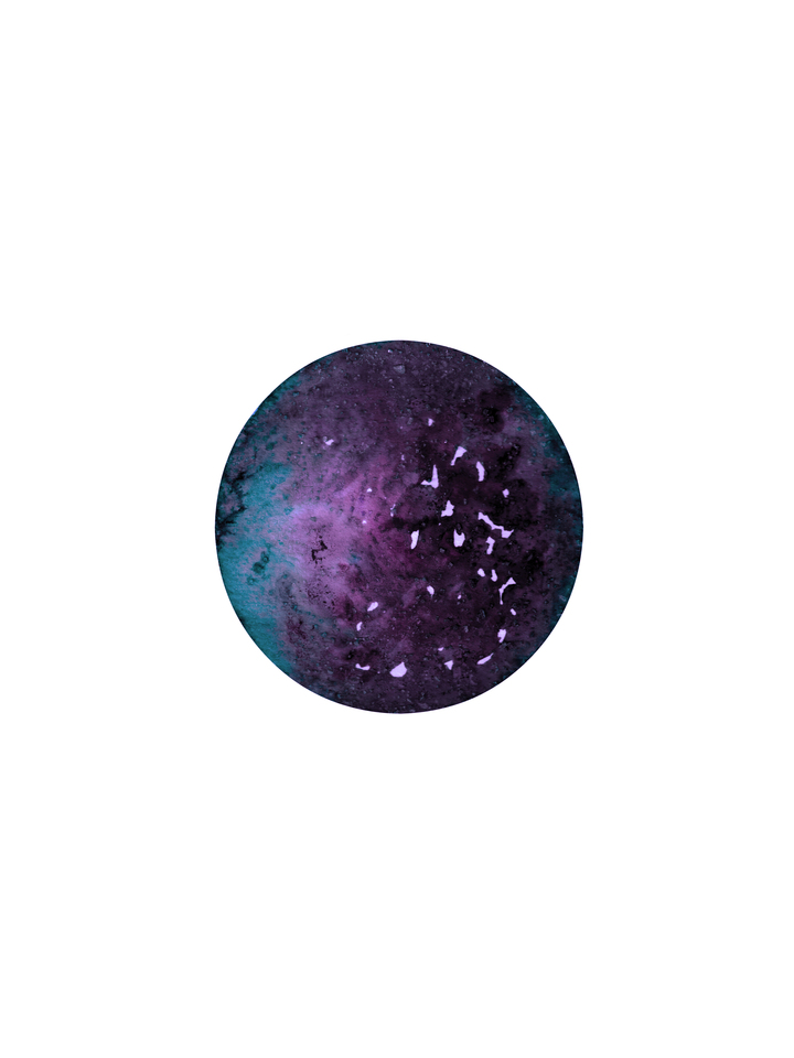 MOON GAZER 5 - MINIMALIST ASTRONOMY PAINTING