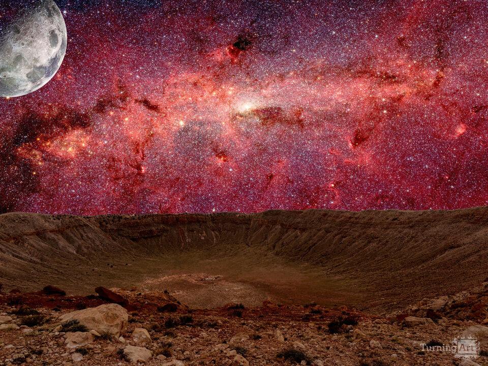 Meteor Crater Arizona Cauldron Space