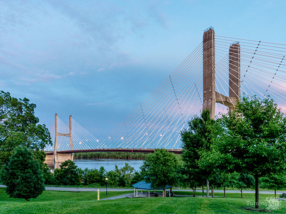 Blue And Pink Skies Bill Emerson Bridge