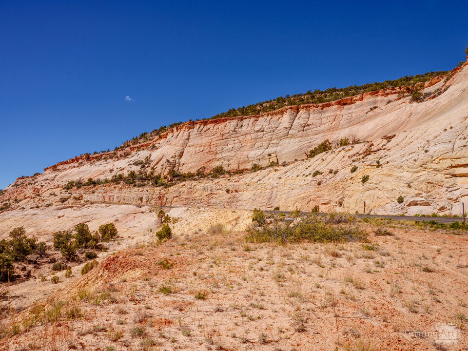 Boulder Utah Roadside Cliff