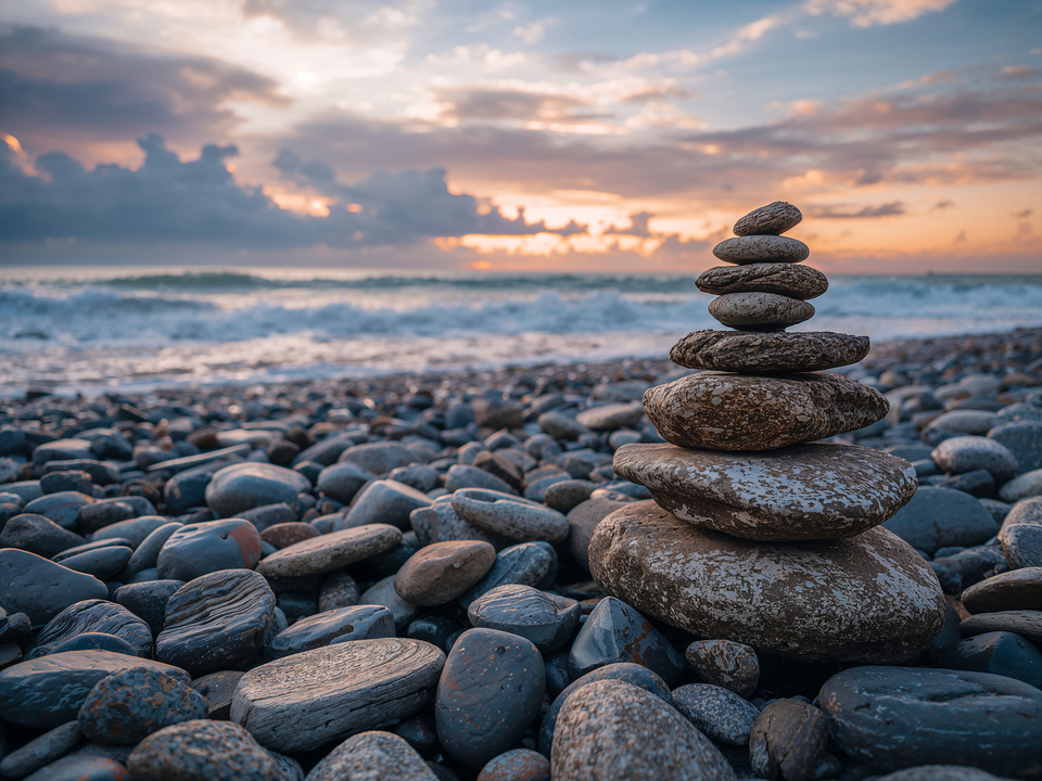 Rock Stack at Sunset