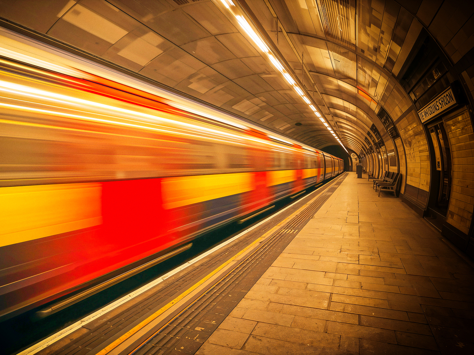 Speeding Train - London Underground