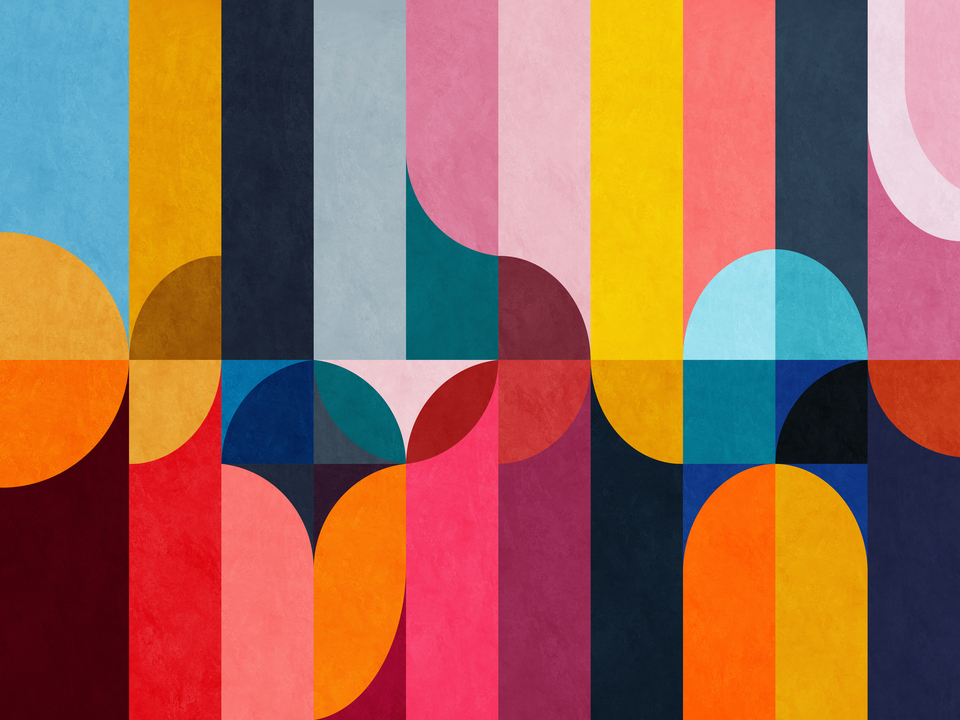 Modern Geometric Color Panels