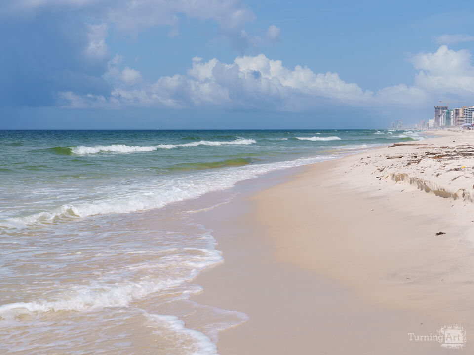 West Perdido Key Beach Coastline Rain Shower