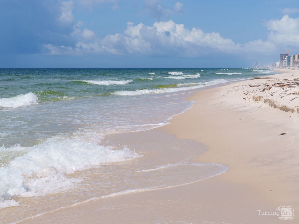 Rain Shower West Perdido Key Beach Coastline