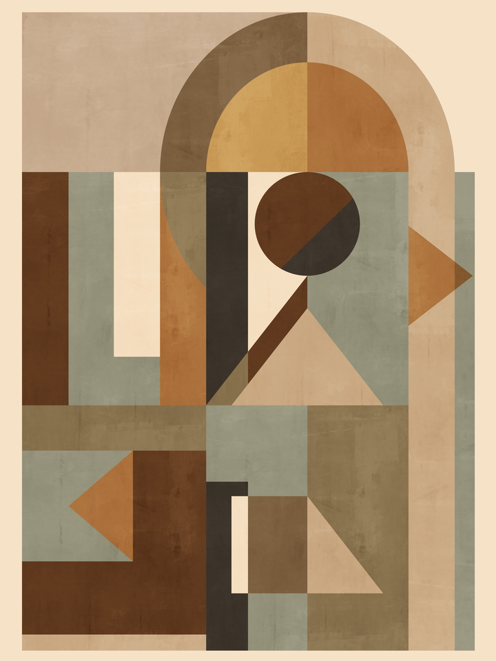 Retro Earth Tone Geometry
