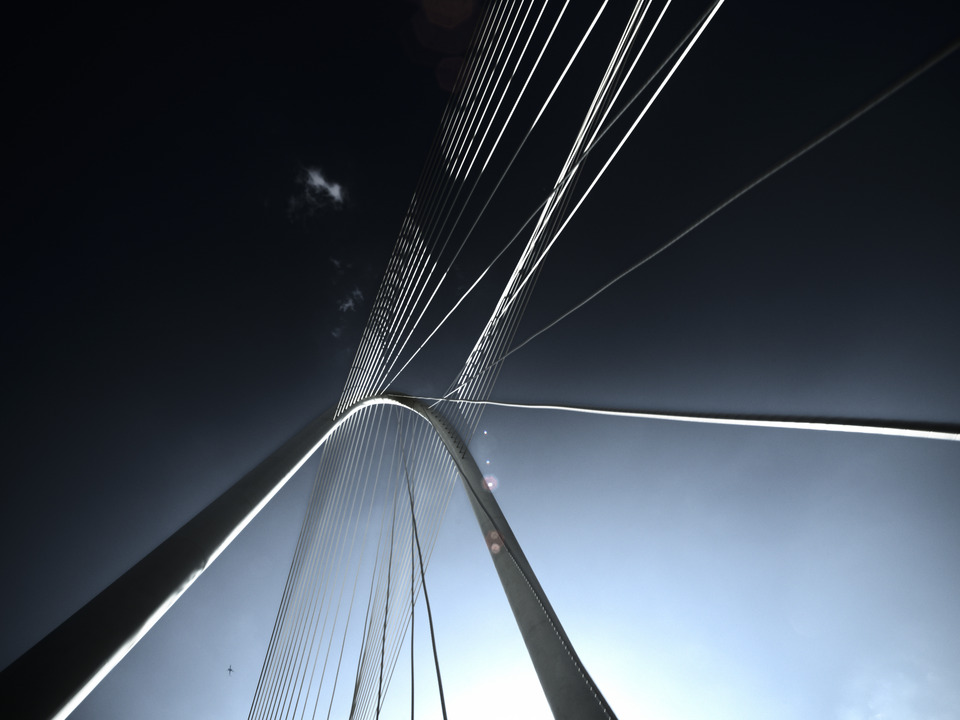 Calatrava Bridge Dallas - Color