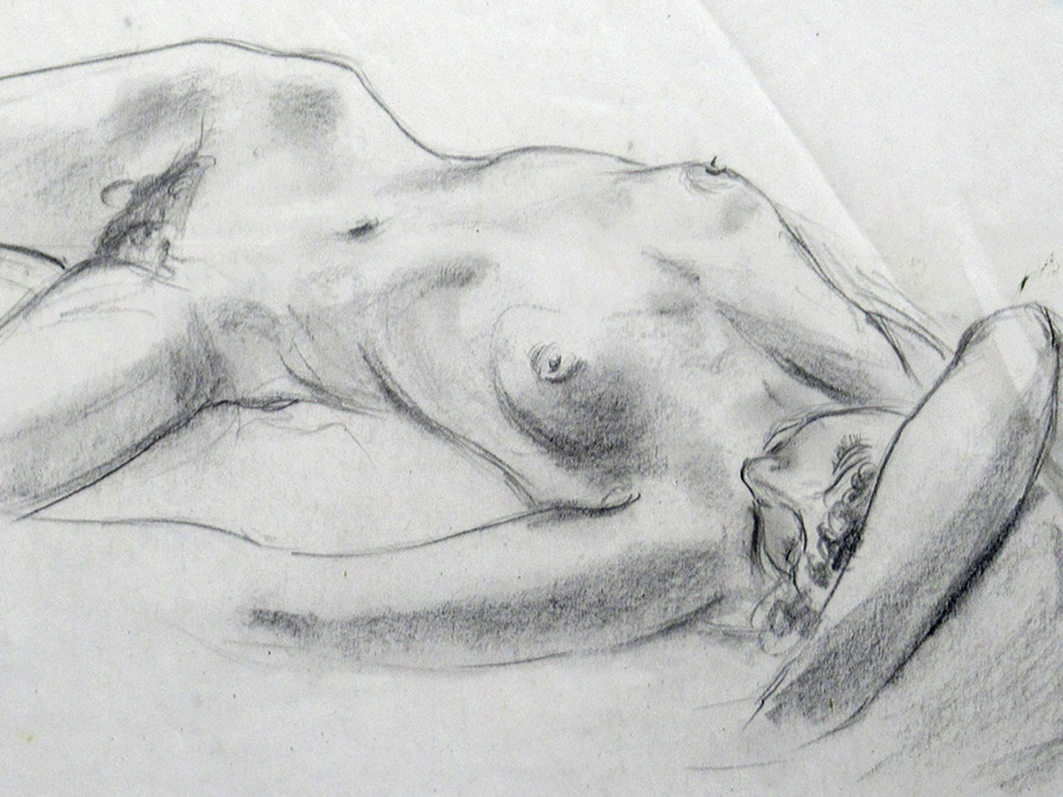 CHARCOAL FIGURE STUDY