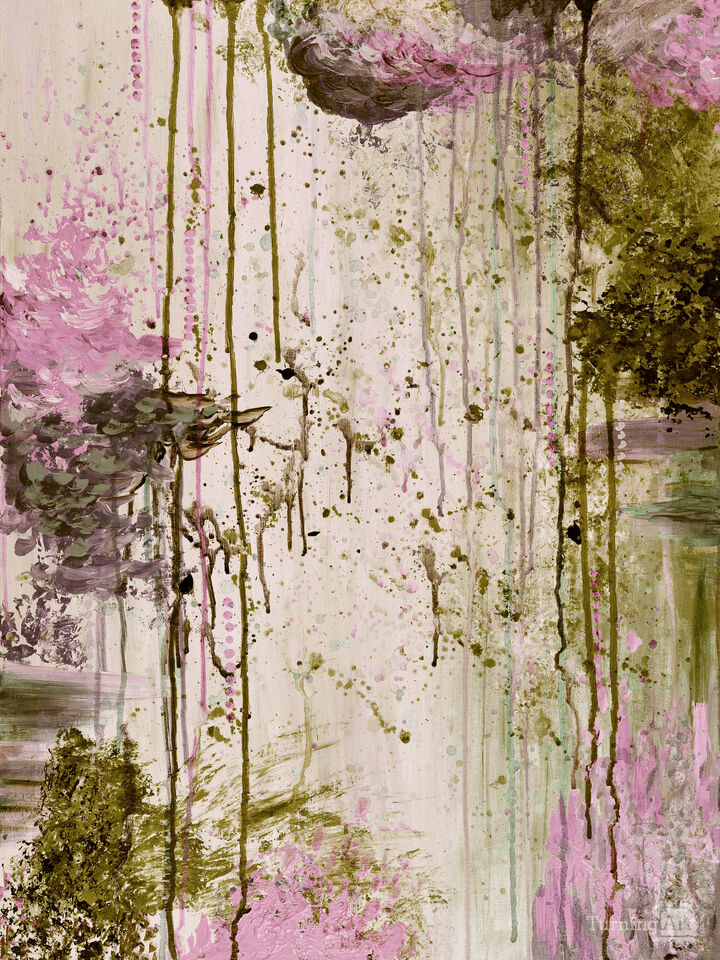 LIFE WITHOUT A SAFETY NET 6 RAIN ABSTRACT PAINTING