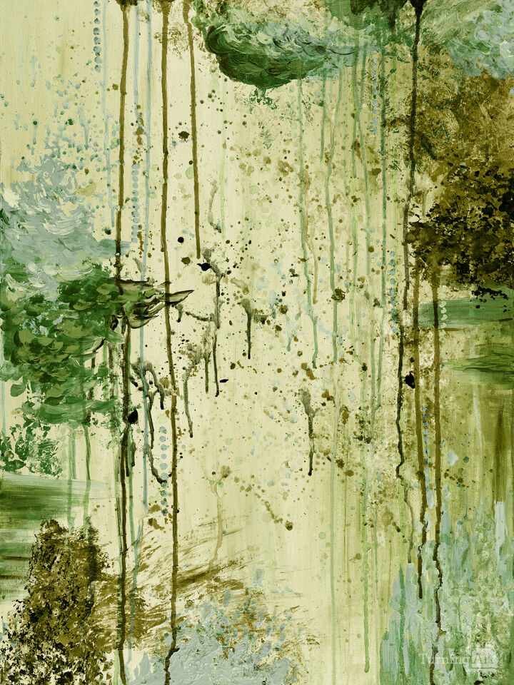 LIFE WITHOUT A SAFETY NET 10 RAIN ABSTRACT PAINTING