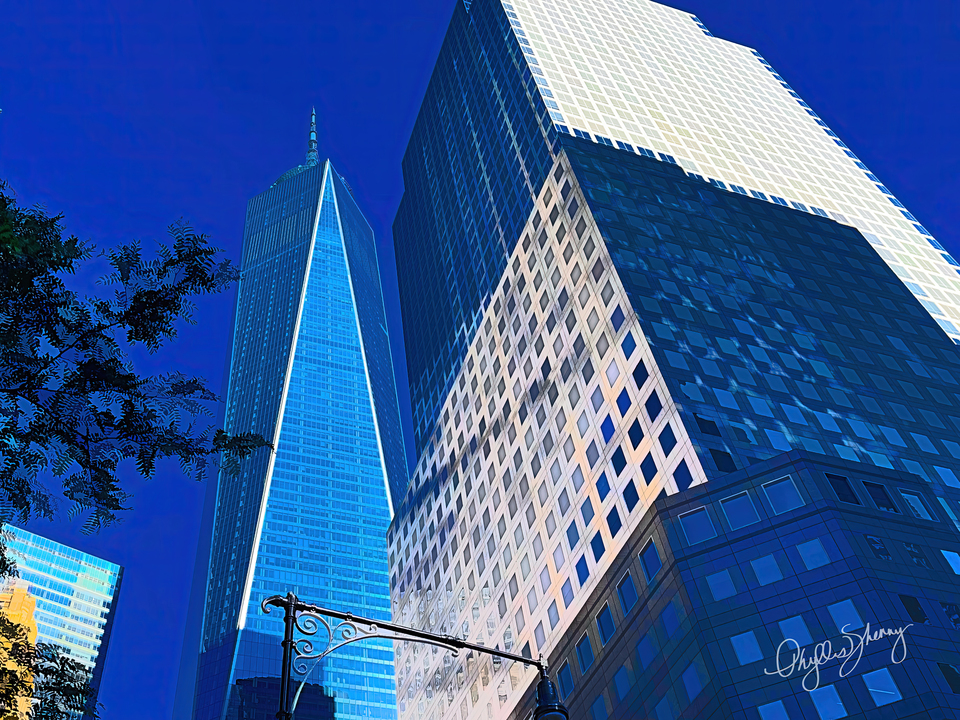 Freedom Tower Blue