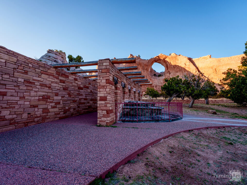 Window Rock Beyond The Walkway