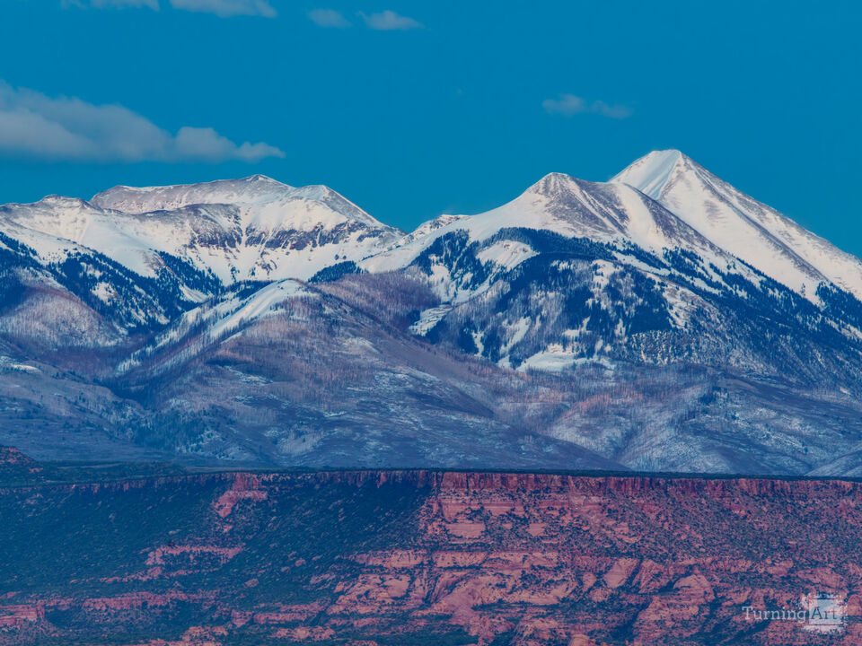 La Sal Mountains After Sunset