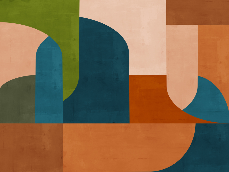 Retro Chic Geometric Horizontal