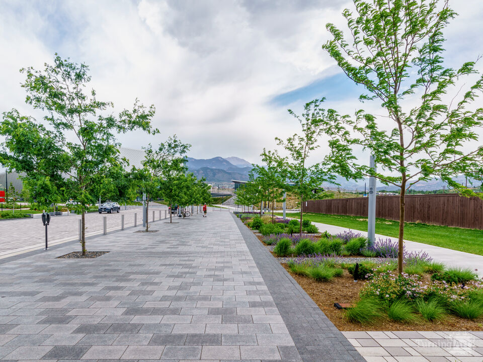 Sidewalk Pikes Peak View