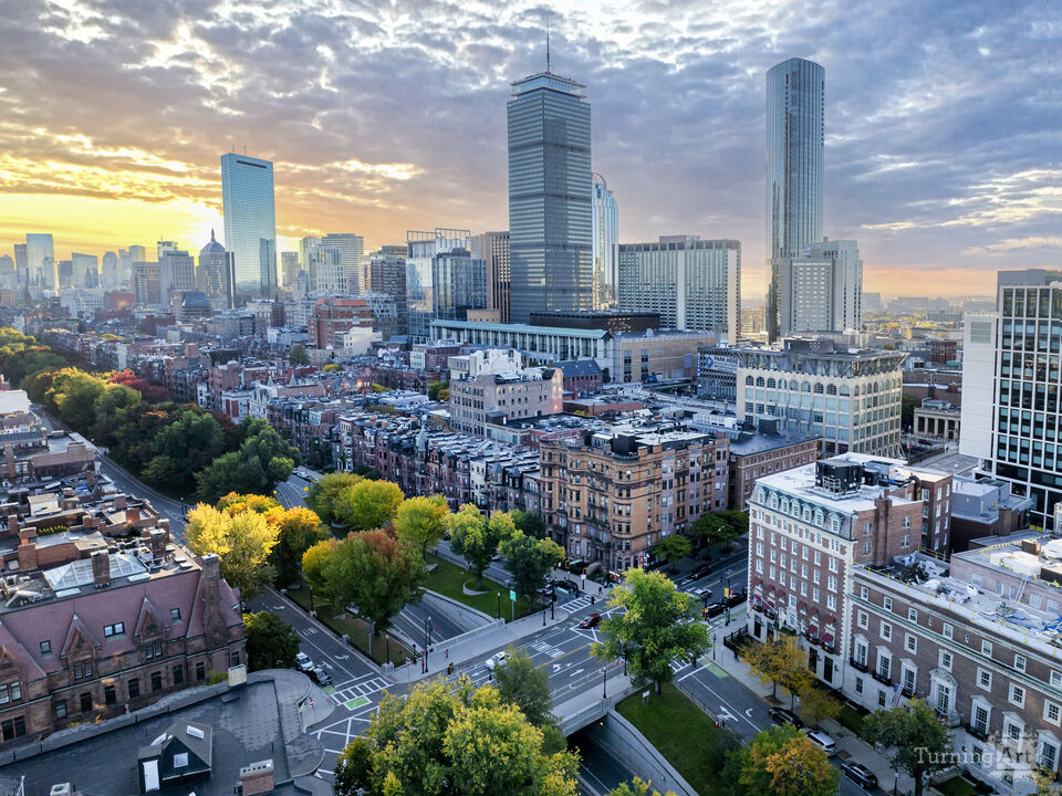 Sunrise over Back Bay