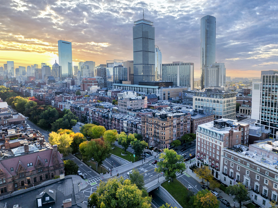 Sunrise over Back Bay