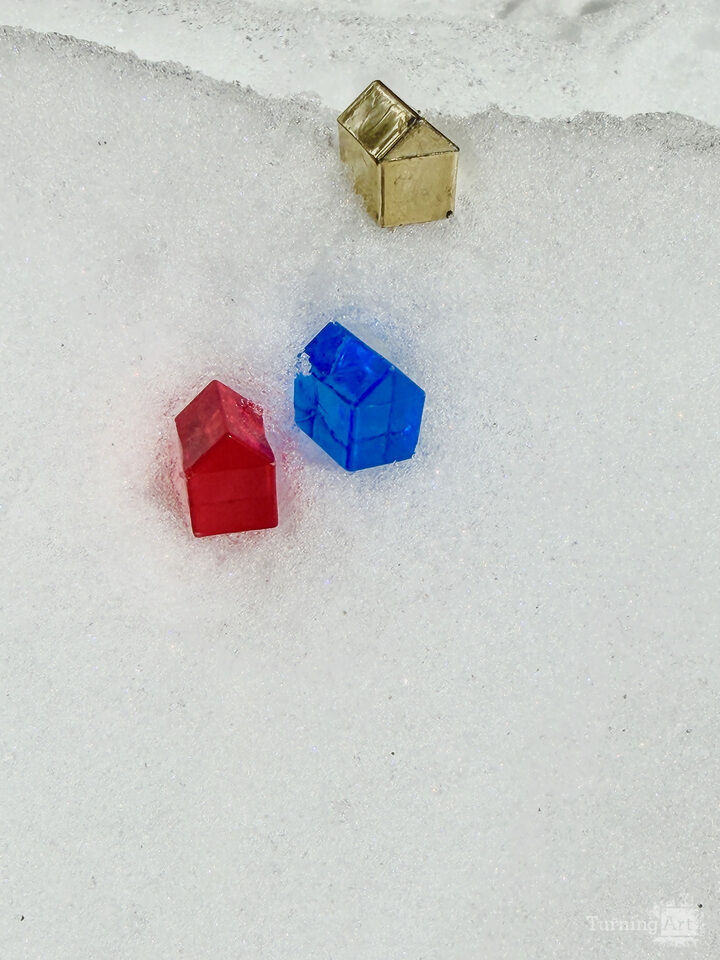 Toy Houses in Snow 