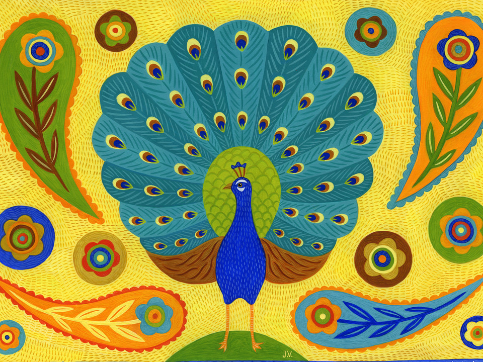 Peacock and Paisley
