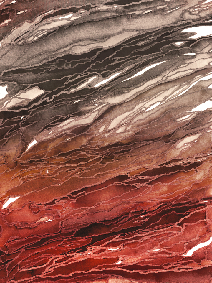 AGATE MAGIC 3 ABSTRACT WAVES ORGANIC FLOW PAINTING