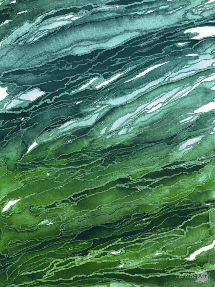 AGATE MAGIC 6 ABSTRACT WAVES ORGANIC FLOW PAINTING