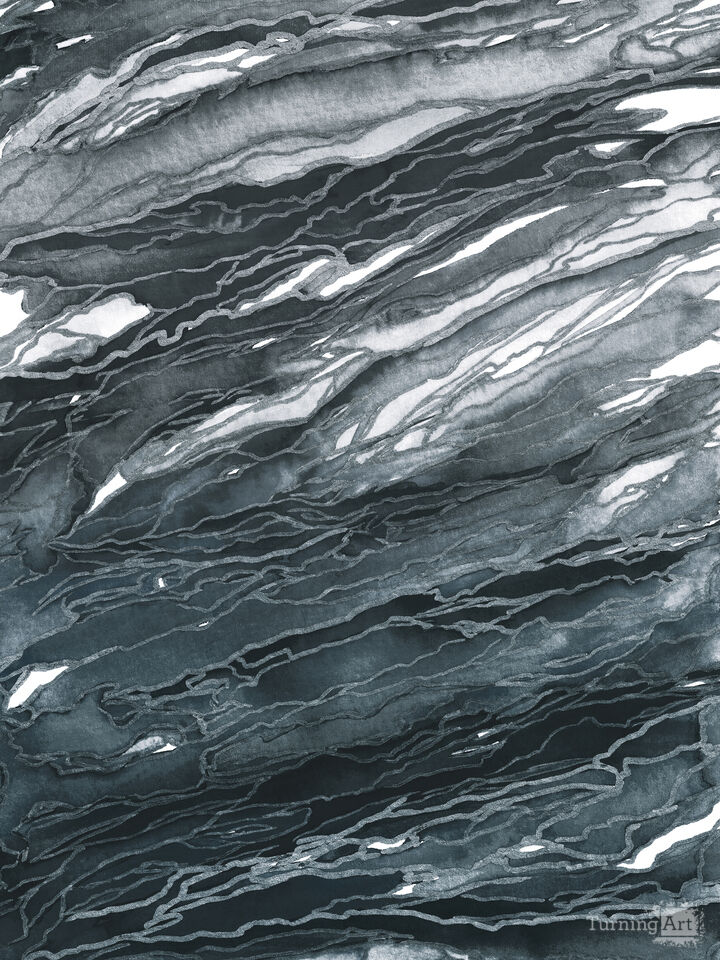 AGATE MAGIC 13 ABSTRACT WAVES ORGANIC FLOW PAINTING