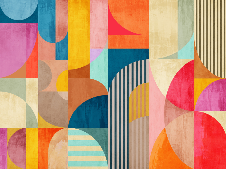 Bold Bauhaus Inspired Geometry