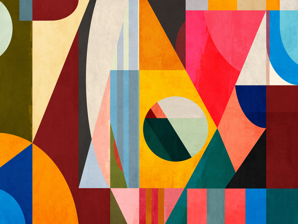 Mid Century Modern Geometric Shapes