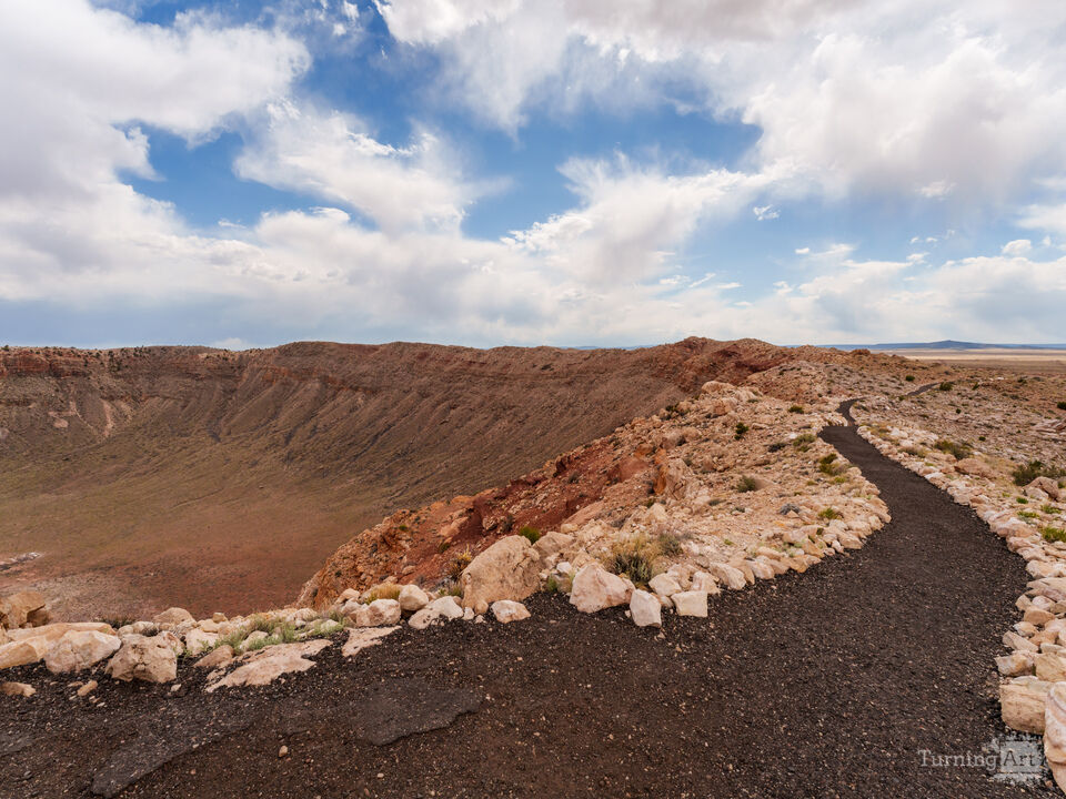 Path Along Meteor Crater Arizona