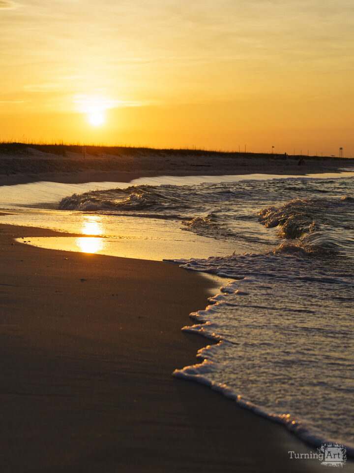 Low Tide Glow Along Gulf Coast