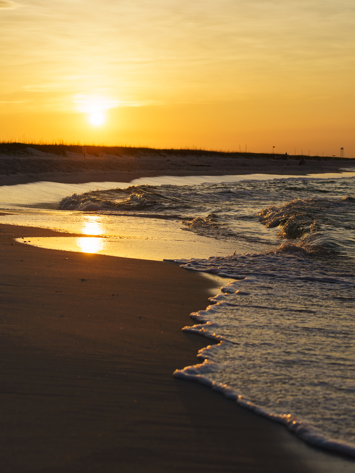 Low Tide Glow Along Gulf Coast