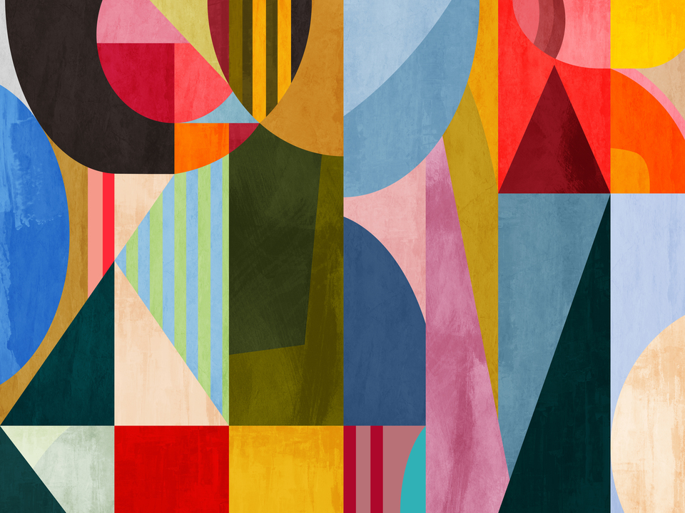 Mid Century Geometric Shapes