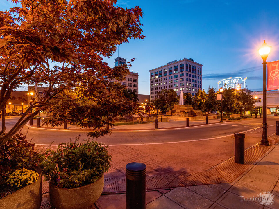 Springfield Missouri Square Route 66 Night