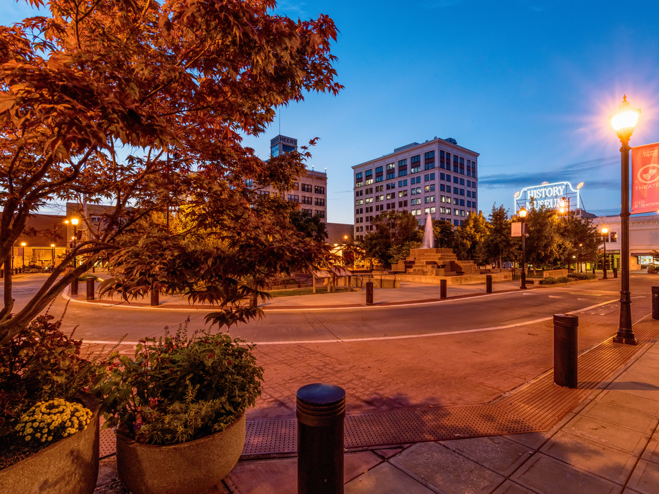 Springfield Missouri Square Route 66 Night