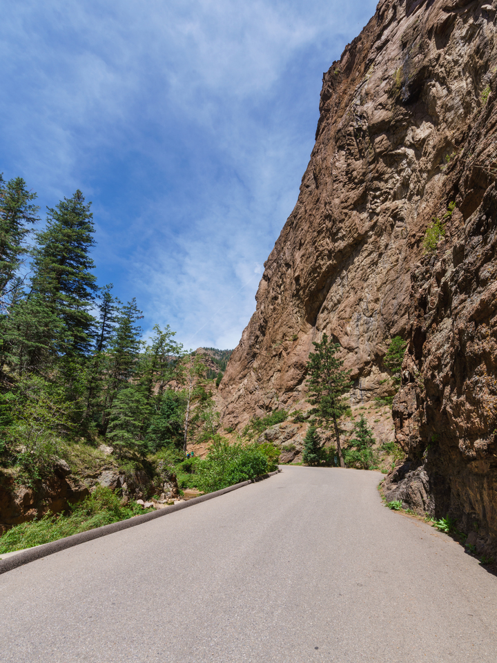 Roadway To Seven Falls Colorado