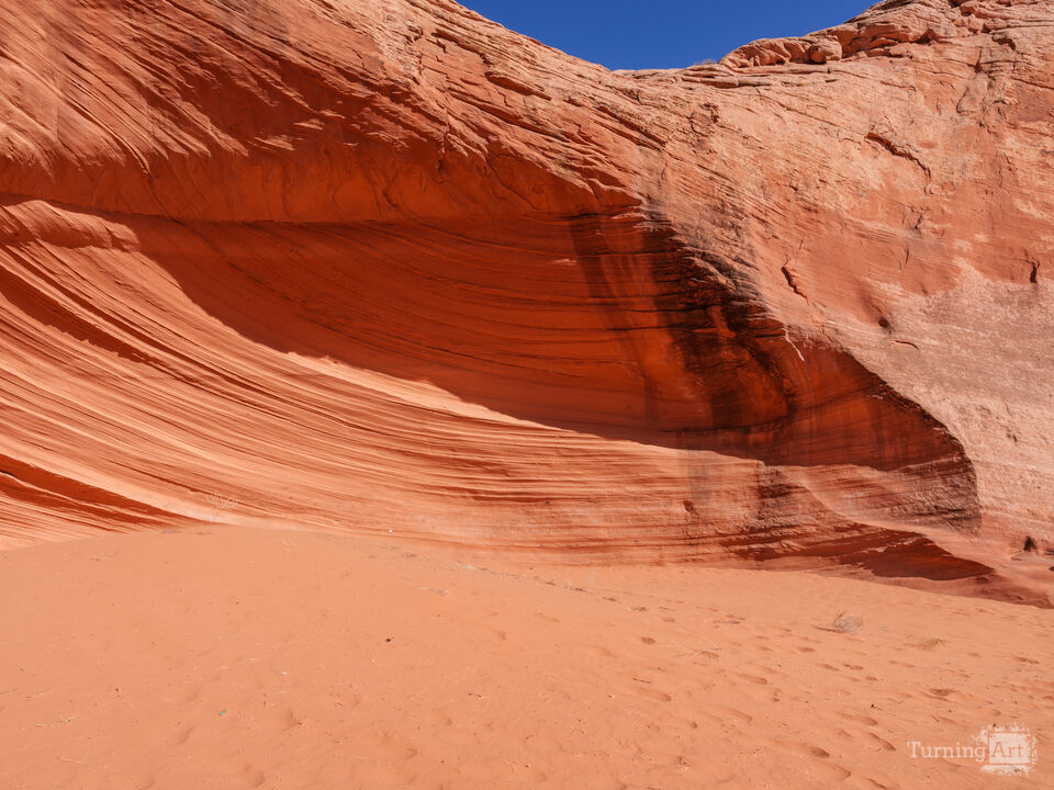 Wall of Arizona Shell Sand Cave